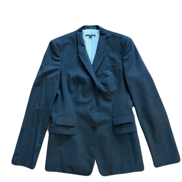Women’s Boss by Hugo Boss charcoal gray wool blend Juicy 3 blazer - size 8 - Picture 1 of 8